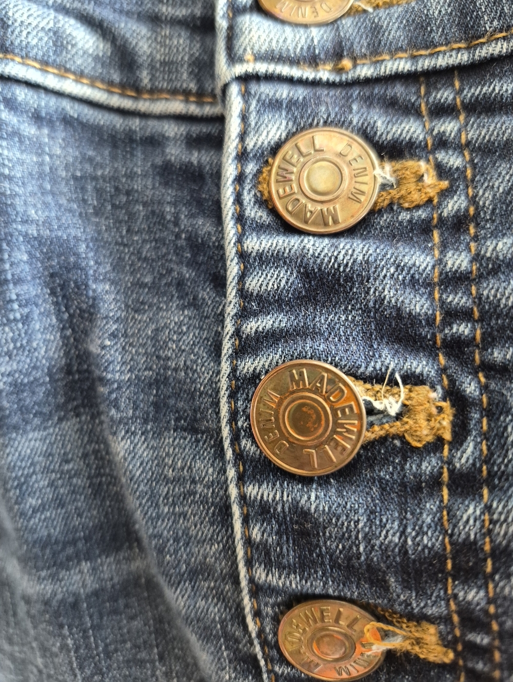Madewell High Rise Skinny Jeans Button Fly 26 Petite 26P - Picture 8 of 10